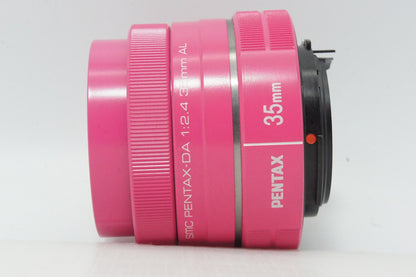 良品 ペンタックス smc PENTAX DA 35mm F2.4 AL 単焦点レンズ ピンク 260521g