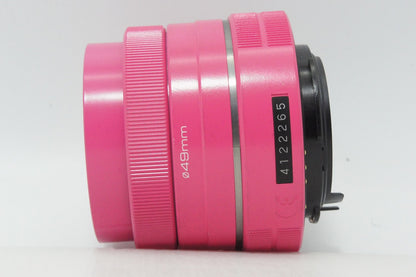 良品 ペンタックス smc PENTAX DA 35mm F2.4 AL 単焦点レンズ ピンク 260521g