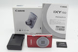 良品 Canon キヤノン IXY 150 コンパクトデジタルカメラ レッド 元箱付 240621ad