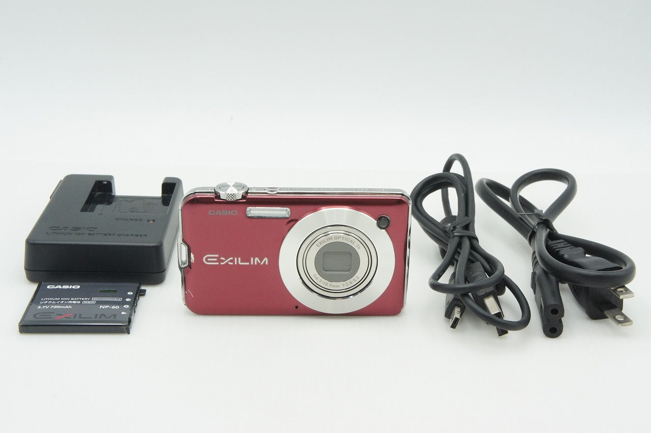 良品 CASIO カシオ EXILIM EX-S10 コンパクトデジタルカメラ レッド 260213c