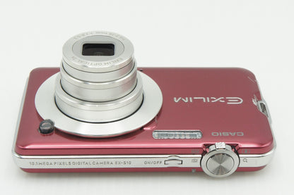 良品 CASIO カシオ EXILIM EX-S10 コンパクトデジタルカメラ レッド 260213c