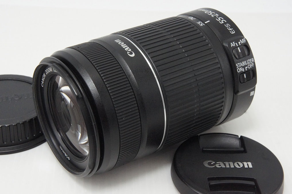 良品 Canon キヤノン EF-S 55-250mm F4-5.6 IS II APS-C ズームレンズ 260521ae