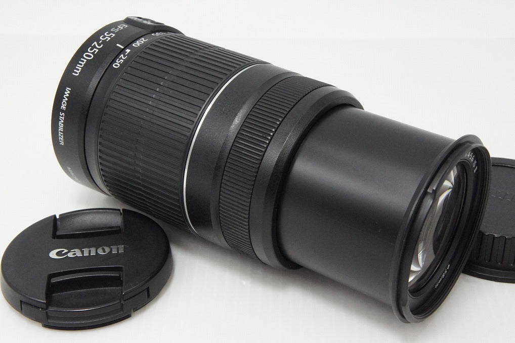 良品 Canon キヤノン EF-S 55-250mm F4-5.6 IS II APS-C ズームレンズ 260521ae