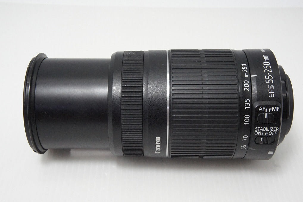 良品 Canon キヤノン EF-S 55-250mm F4-5.6 IS II APS-C ズームレンズ 260521ae