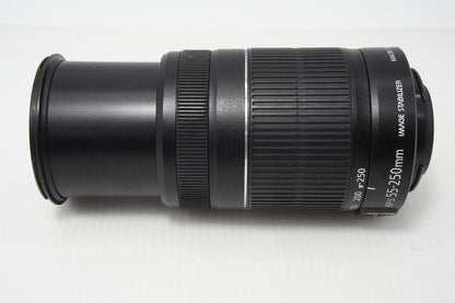 良品 Canon キヤノン EF-S 55-250mm F4-5.6 IS II APS-C ズームレンズ 260521ae