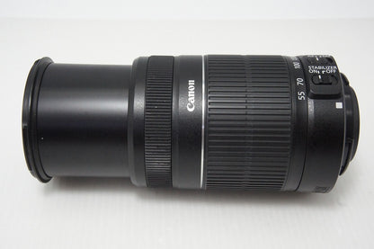 良品 Canon キヤノン EF-S 55-250mm F4-5.6 IS II APS-C ズームレンズ 260521ae