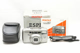良品 PENTAX ペンタックス ESPIO 140 35mmコンパクトフィルムカメラ シルバー 元箱付 240222c