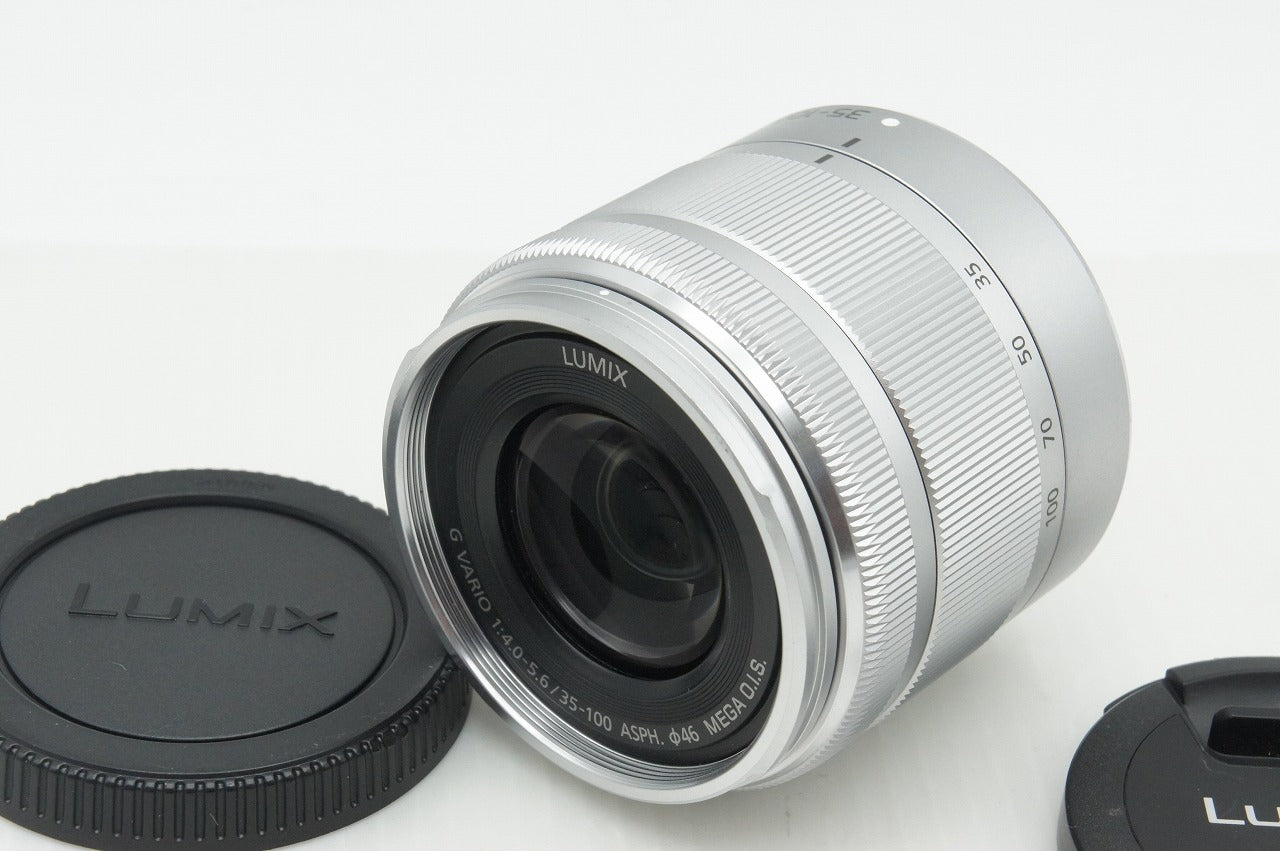 美品 Panasonic LUMIX G VARIO 35-100mm F4-5.6 ASPH. MEGA O.I.S. H-FS35100 マイクロフォーサーズ フード付 260212k