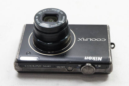 訳あり品 Nikon ニコン COOLPIX S640 コンパクトデジタルカメラ ディープブラック 250602j