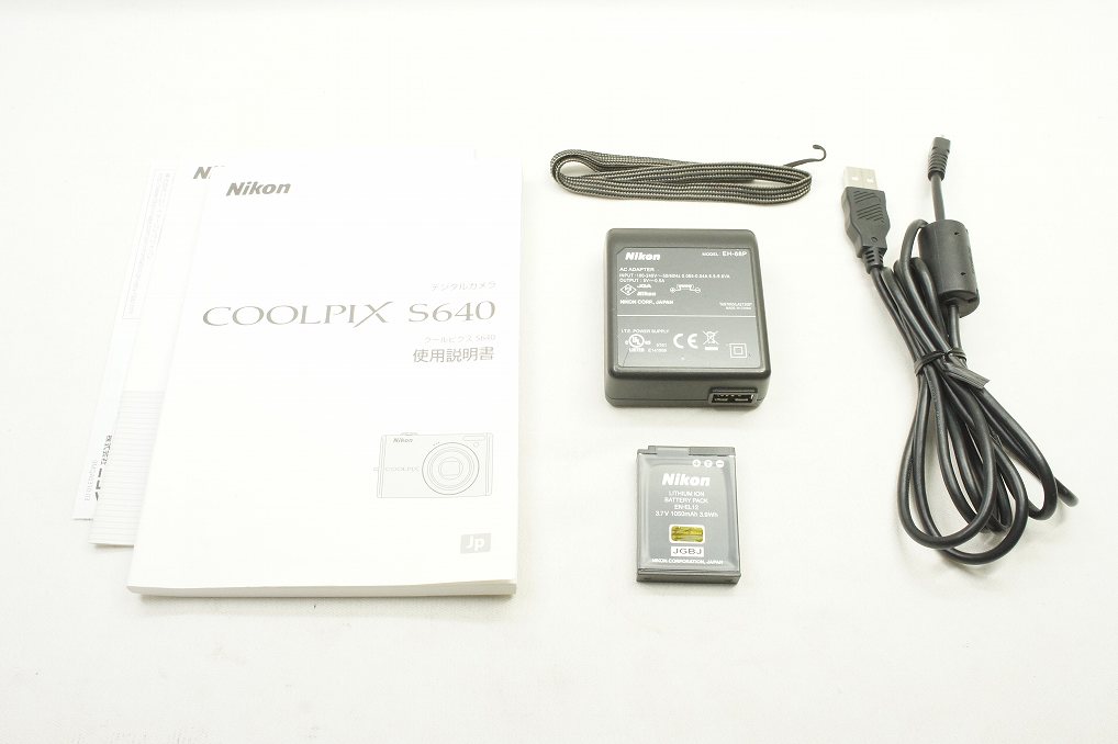 訳あり品 Nikon ニコン COOLPIX S640 コンパクトデジタルカメラ ディープブラック 250602j