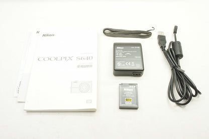 訳あり品 Nikon ニコン COOLPIX S640 コンパクトデジタルカメラ ディープブラック 250602j