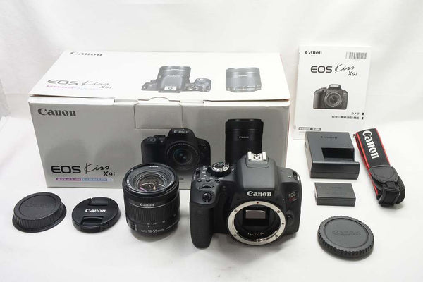 美品 Canon EOS Kiss X9i 標準ズームレンズキット EF-S 18-55mm IS STM デジタル一眼 元箱付 250818f