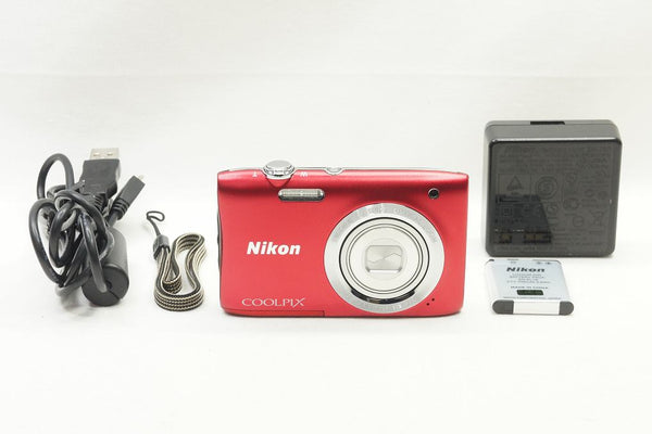 訳あり品 Nikon ニコン COOLPIX S2900 コンパクトデジタルカメラ レッド 250820ad