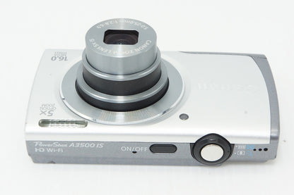 Canon PowerShot A3500 IS Compact Digital Camera Silver 260324e