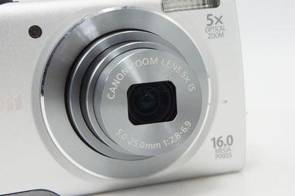 Canon PowerShot A3500 IS Compact Digital Camera Silver 260324e