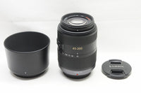 Panasonic LUMIX G VARIO 45-200mm F4-5.6 MEGA O.I.S. H-FS045200 ズームレンズ フード付 241222u