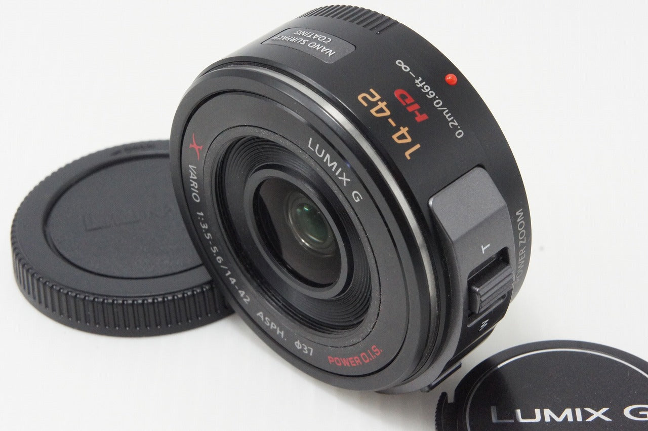 美品 Panasonic LUMIX G X VARIO PZ 14-42mm F3.5-5.6 ASPH. POWER O.I.S. H-PS14042 マイクロフォーサーズ 260521k