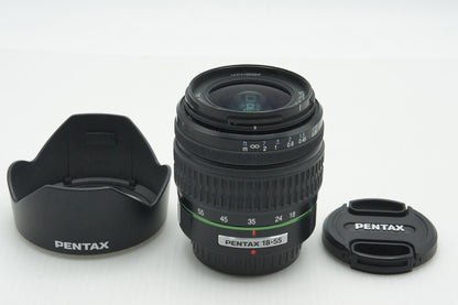 [Excellent] Pentax smc PENTAX DA 18-55mm F3.5-5.6 AL APS-C Zoom Lens with Hood 260216d
