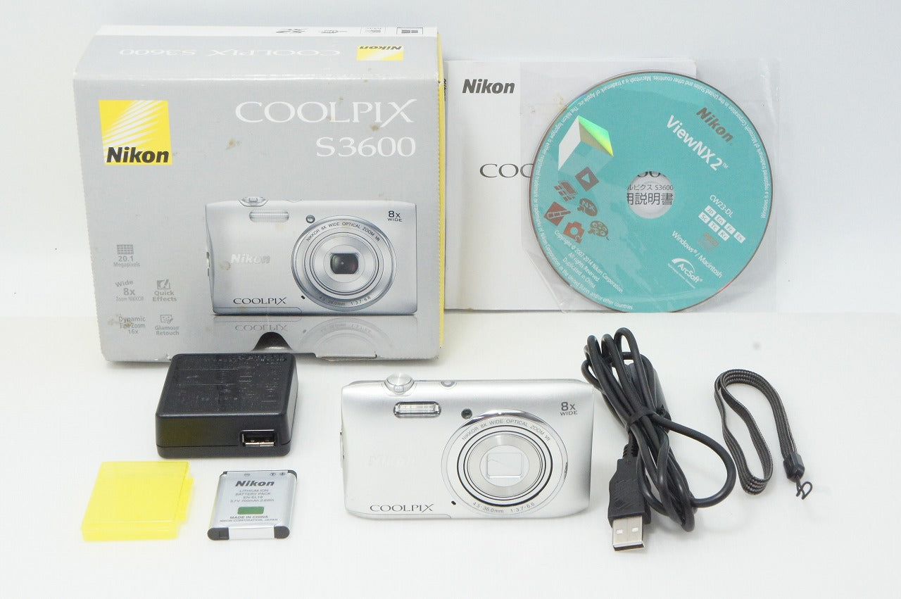 COOLPIX S3600 付属品あり 良品 Nikon ニコン COOLPIX S3600 コンパクトデジタルカメラ