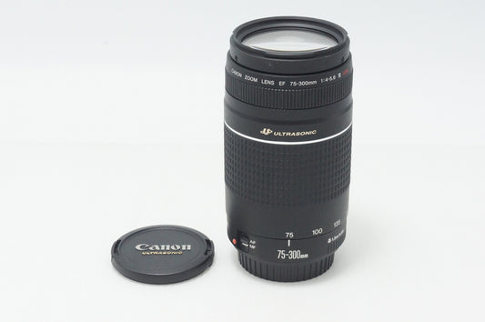 良品 Canon キヤノン EF 75-300mm F4-5.6 III USM EFマウント フルサイズ ズームレンズ 260831n