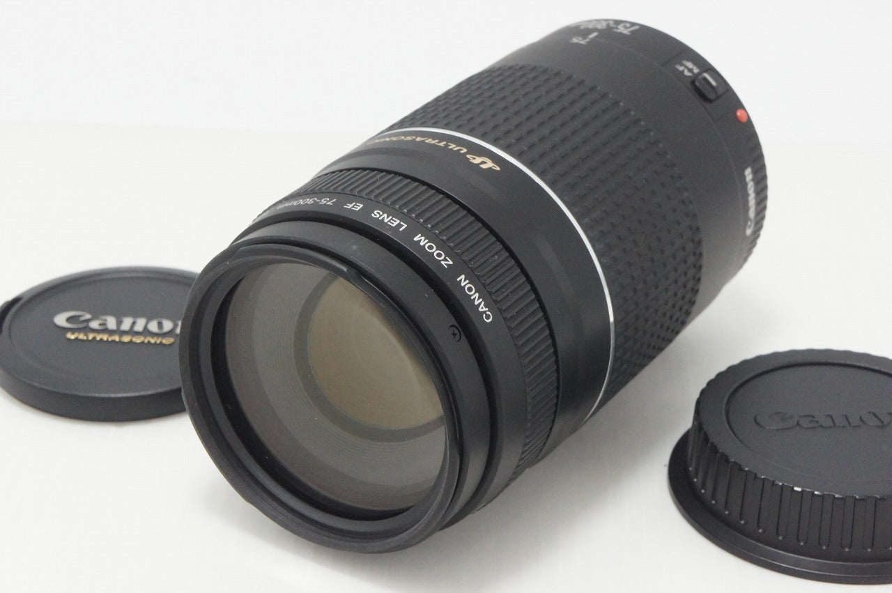 良品 Canon キヤノン EF 75-300mm F4-5.6 III USM EFマウント フルサイズ ズームレンズ 260831n