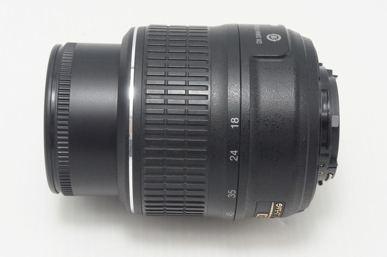 良品 Nikon ニコン AF-S DX NIKKOR 18-55mm F3.5-5.6G VR APS-C ズームレンズ フード付 260831v
