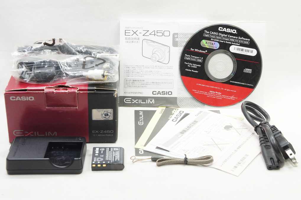 訳あり品 CASIO カシオ EXILIM EX-Z450 コンパクトデジタルカメラ ブラウン 元箱付 250604b