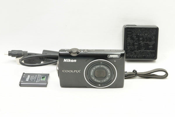 良品 Nikon ニコン COOLPIX S5100 コンパクトデジタルカメラ ブラック 240225r