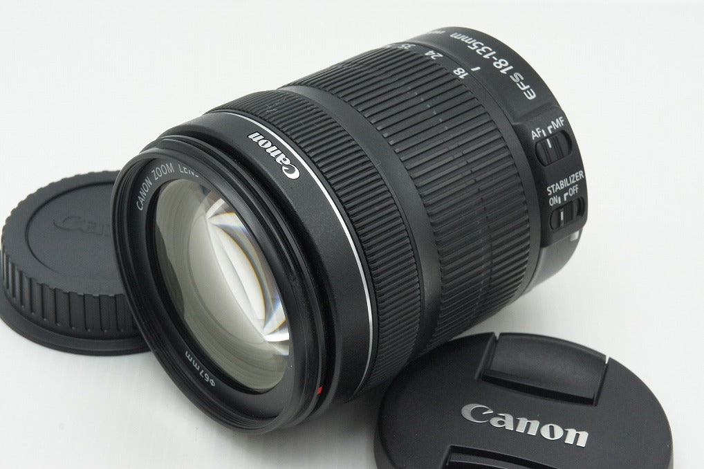 美品 Canon キヤノン EF-S 18-135mm F3.5-5.6 IS STM APS-C ズームレンズ フード付 260213i