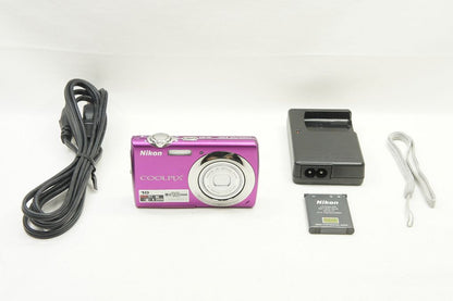 訳あり品 Nikon ニコン COOLPIX S220 コンパクトデジタルカメラ ビビットピンク 250823c