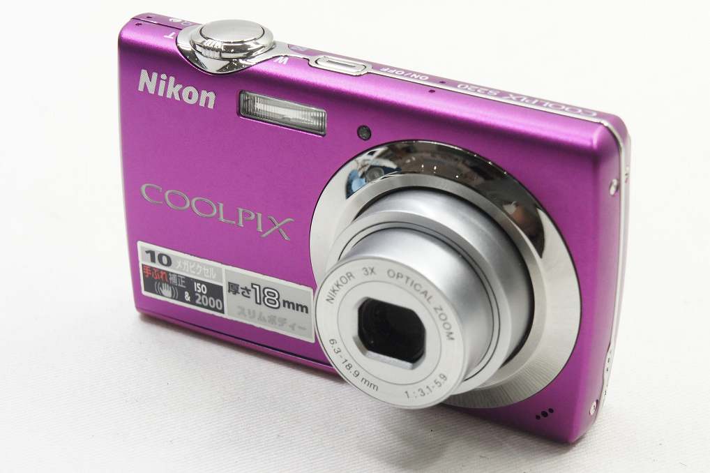訳あり品 Nikon ニコン COOLPIX S220 コンパクトデジタルカメラ ビビットピンク 250823c