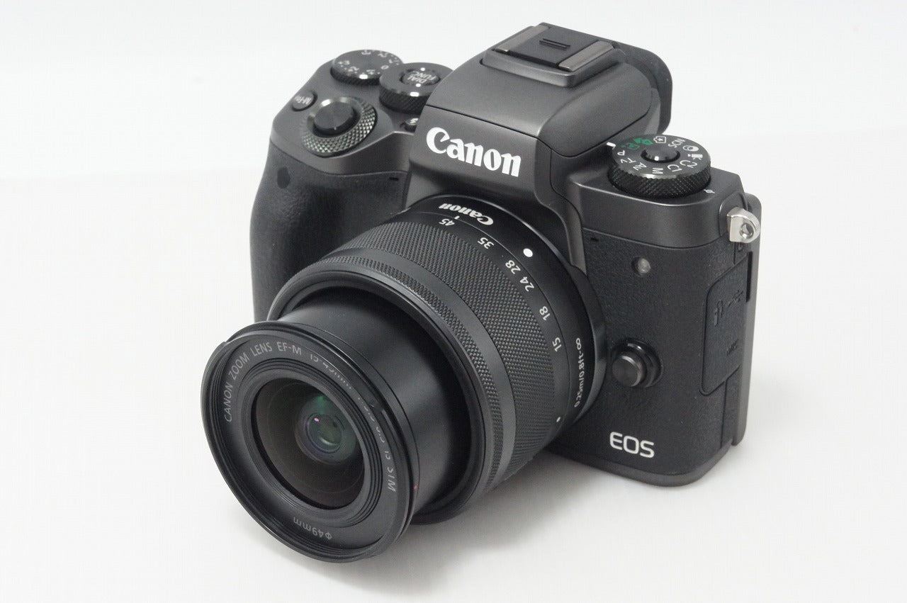 良品 Canon キヤノン EOS M5 ボディ + EF-M 15-45mm F3.5-6.3 IS STM