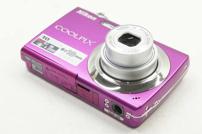訳あり品 Nikon ニコン COOLPIX S220 コンパクトデジタルカメラ ビビットピンク 250823c