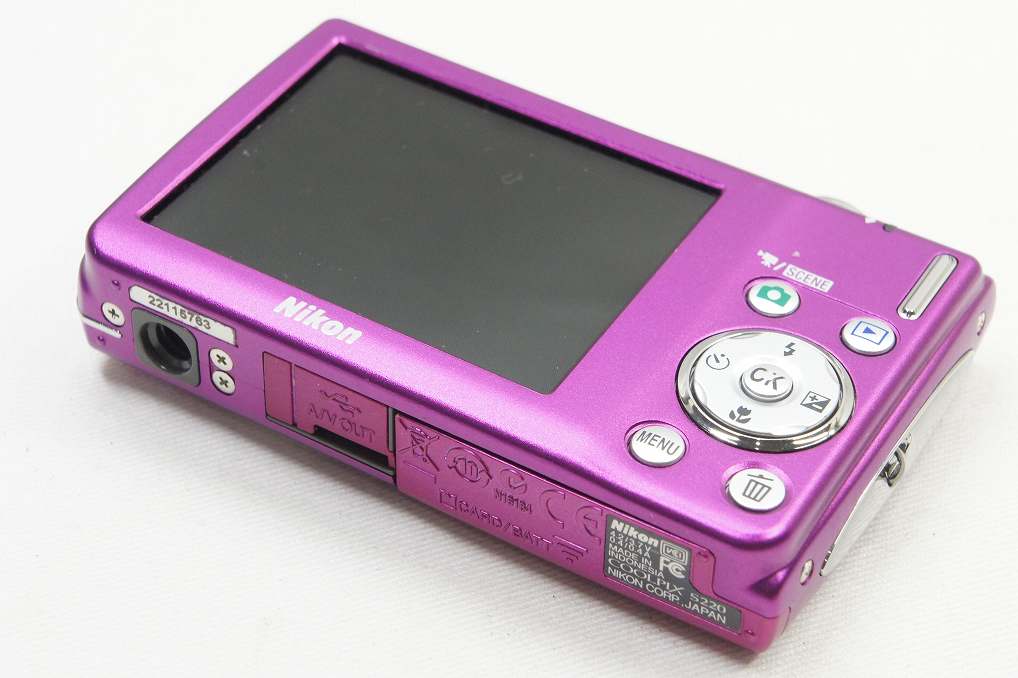 訳あり品 Nikon ニコン COOLPIX S220 コンパクトデジタルカメラ ビビットピンク 250823c