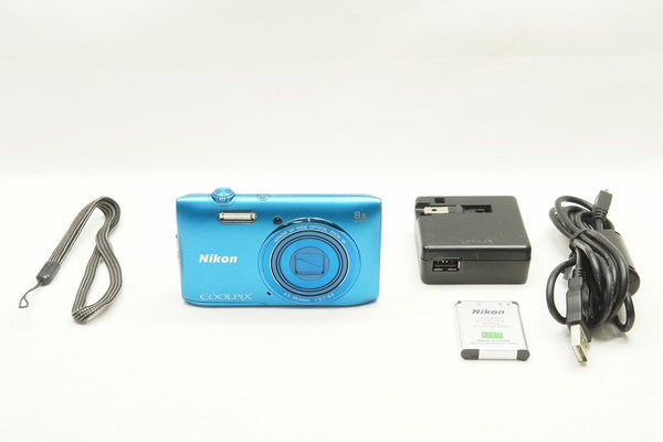 良品 Nikon ニコン COOLPIX S3600 コンパクトデジタルカメラ ブルー 240914w