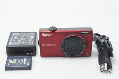 Nikon ニコン COOLPIX S6000 コンパクトデジタルカメラ フラッシュレッド 260903e