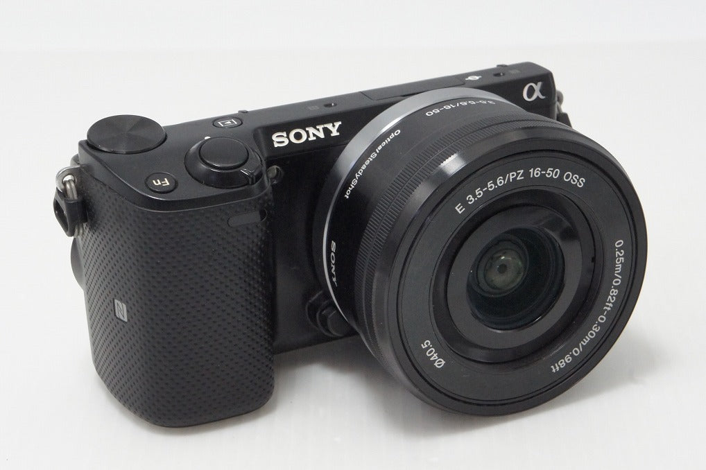 良品 SONY ソニー NEX-5T パワーズームレンズキット ミラーレス一眼カメラ ブラック 260521l