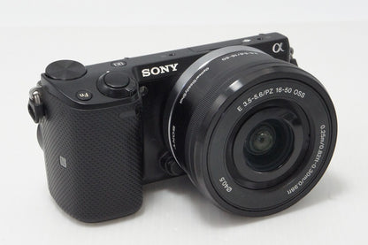 良品 SONY ソニー NEX-5T パワーズームレンズキット ミラーレス一眼カメラ ブラック 260521l
