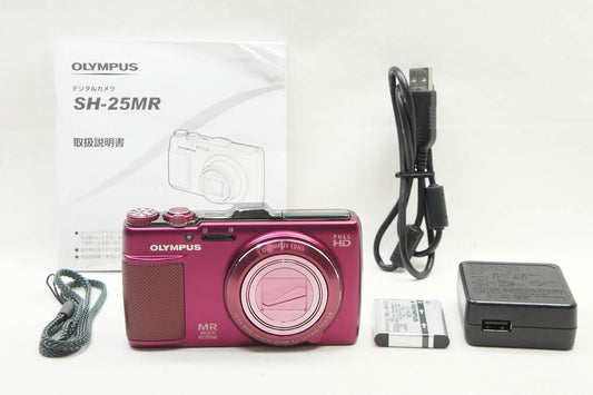 訳あり品 OLYMPUS オリンパス SH-25MR コンパクトデジタルカメラ レッド 250607t