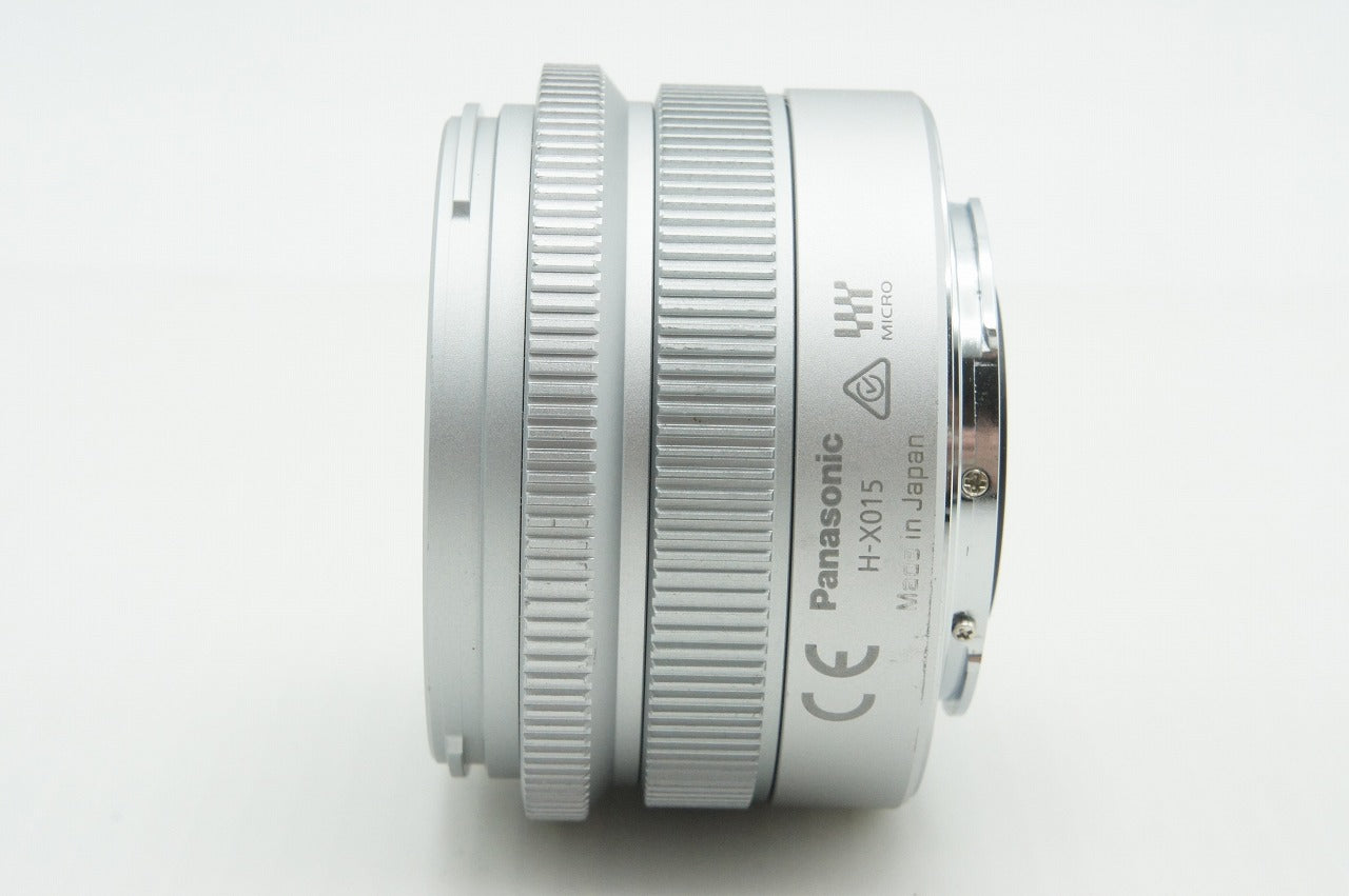 Panasonic パナソニック LEICA DG SUMMILUX 15mm F1.7 ASPH. H-X015 マイクロフォーサーズ シルバー 260217d