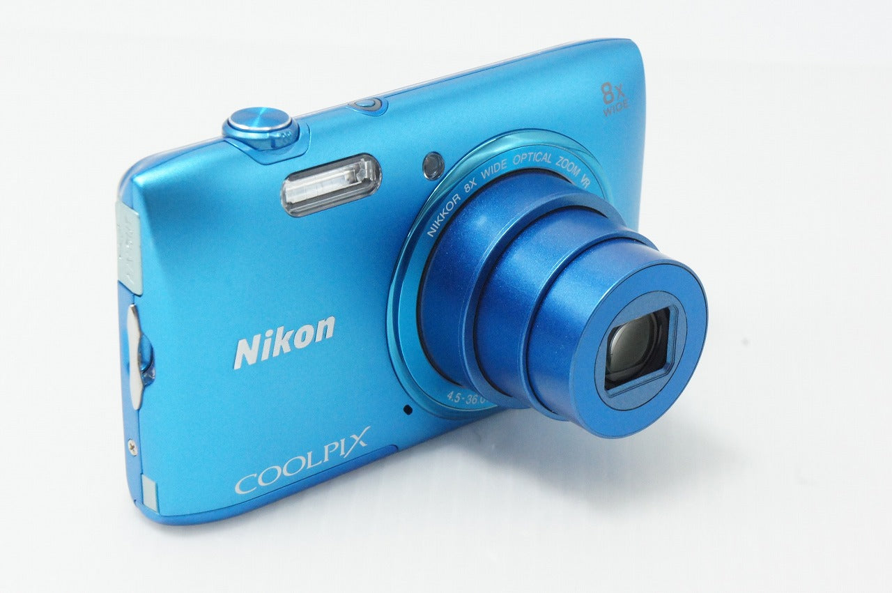 美品 Nikon ニコン COOLPIX S3600 コンパクトデジタルカメラ コバルトブルー 元箱付 260525b