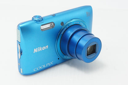 美品 Nikon ニコン COOLPIX S3600 コンパクトデジタルカメラ コバルトブルー 元箱付 260525b