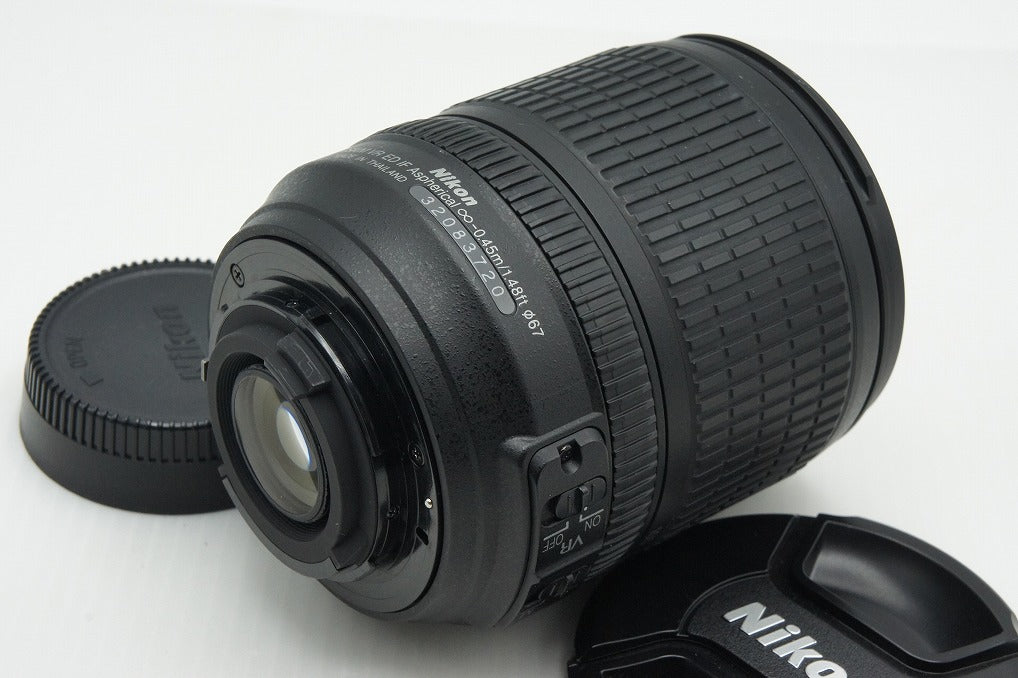 美品 Nikon ニコン AF-S DX NIKKOR 18-105mm F3.5-5.6G ED VR ズームレンズ フード付 260216b