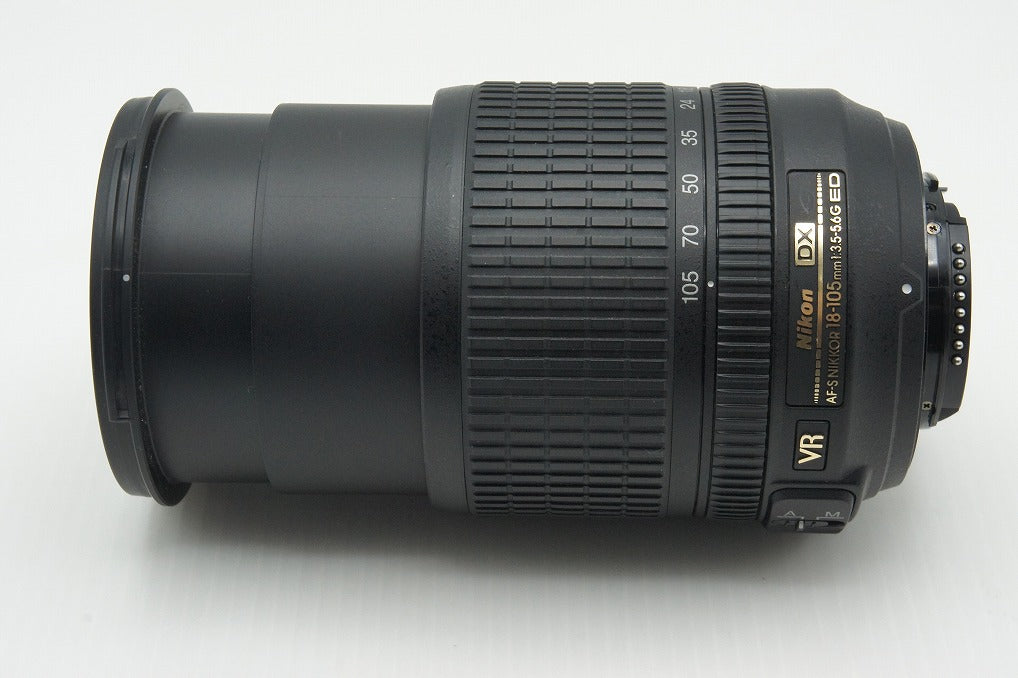 美品 Nikon ニコン AF-S DX NIKKOR 18-105mm F3.5-5.6G ED VR ズームレンズ フード付 260216b