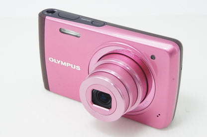 美品 OLYMPUS オリンパス STYLUS VH-410 コンパクトデジタルカメラ ピンク 260525aa