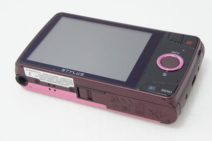 美品 OLYMPUS オリンパス STYLUS VH-410 コンパクトデジタルカメラ ピンク 260525aa