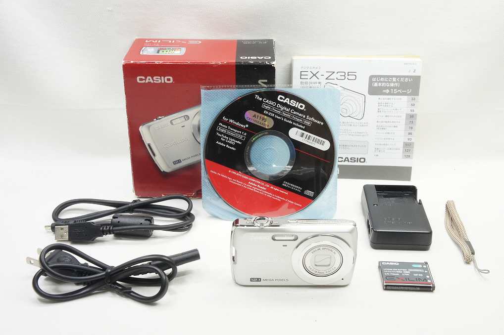 CASIO カシオ EXILIM EX-Z35 コンパクトデジタルカメラ シルバー 元箱付 250824h