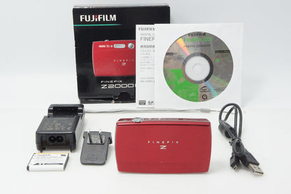 良品 FUJIFILM フジフィルム FinePix Z2000EXR コンパクトデジタルカメラ レッド 元箱付 260525v