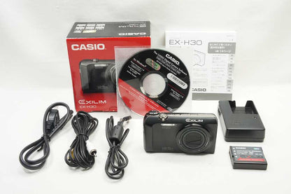 良品 CASIO カシオ EXILIM EX-H30 コンパクトデジタルカメラ ブラック 元箱付 250824k