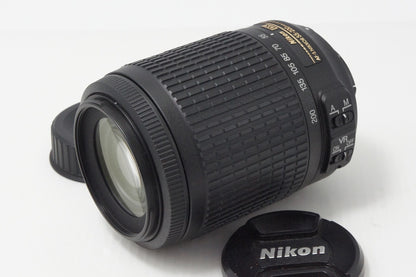 良品 Nikon ニコン AF-S DX NIKKOR 55-200mm F4-5.6G ED VR APS-C ズームレンズ フード ポーチ付 260525af
